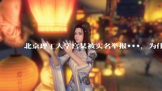 北京理工大学宫某被实名举报***，为什么感觉这么多人似乎站导师这边？