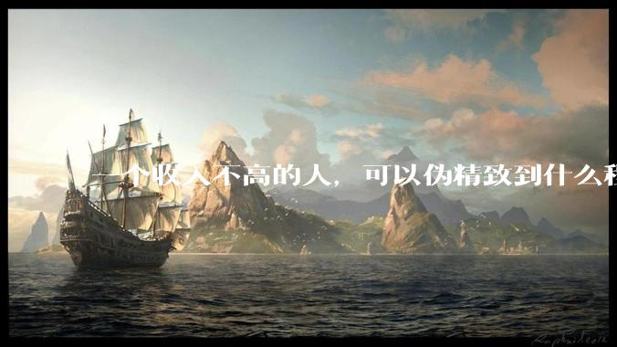 一个收入不高的人，可以伪精致到什么程度？？
